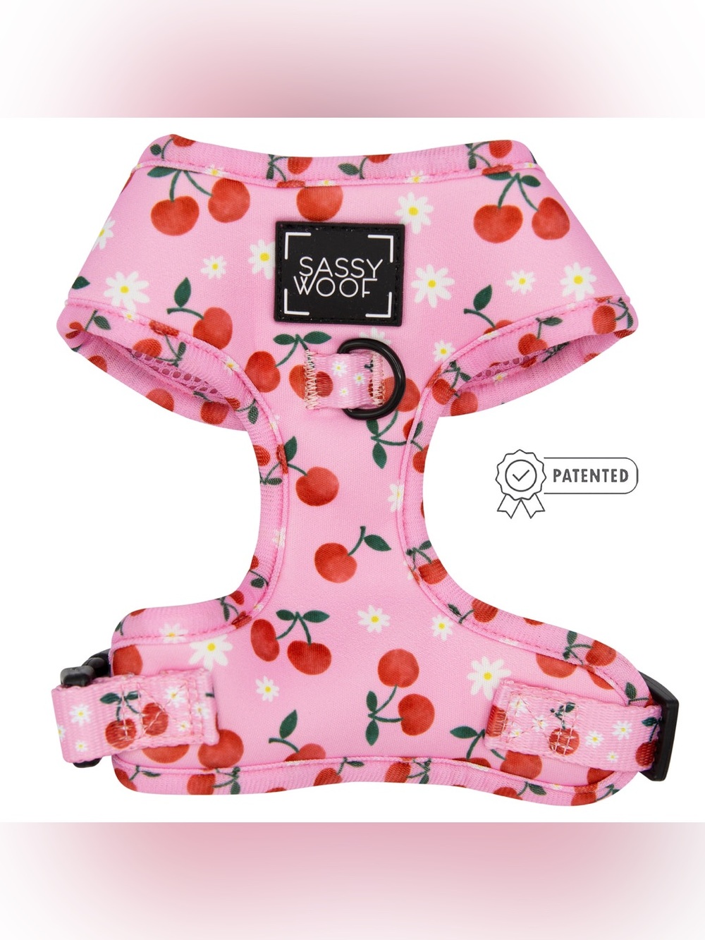 NEW Sassy Woof DOG ADJUSTABLE HARNESS - MON CHÉRRY - Size Medium